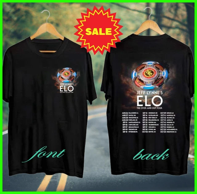 2024 TOUR NEW Jeff Lynne's Elo The Over and Out Black TShirt Gift For