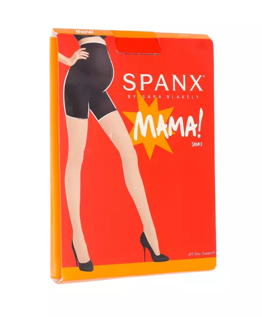 SPANX X2629 WOMENS Power Mama Maternity Mid-Thigh Shaper, Bare, Size A ...