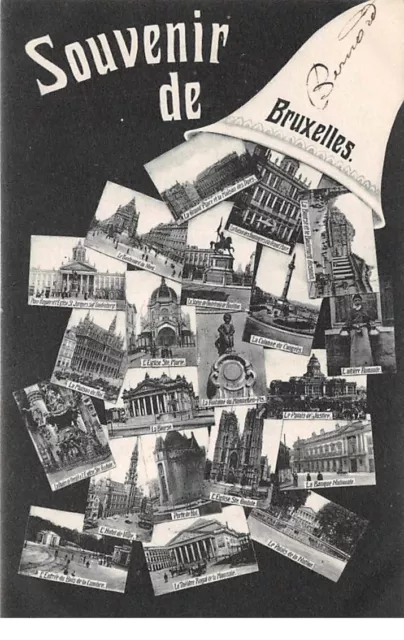 Belgique - n°66591 - Souvenir de BRUXELLES - Cloche - Multi-vues