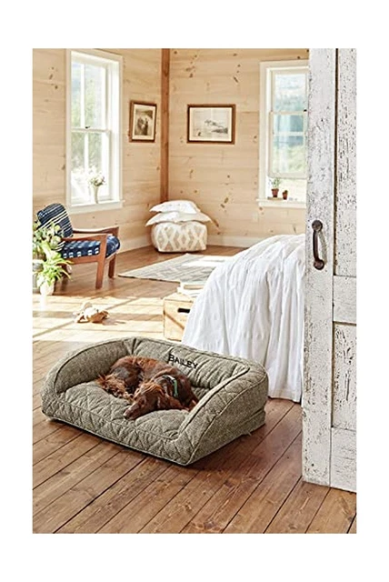 Orvis ComfortFill-Eco Bolster Dog Bed - Plush Rectangular Dog Beds with Three... 2