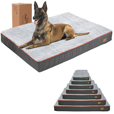 Gaint Dog Bed Large Orthopedic Foam Waterproof XL Pet Crate Bed Removable Cover