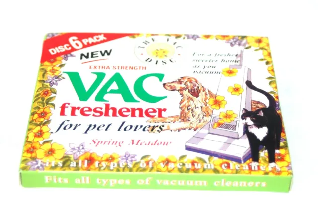 Vac Freshener *12 Pack Discs Hoover Vacuum Cleaner Bag Summer Meadow Scent Pets