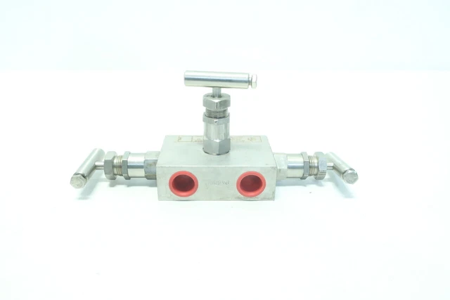 Hex Valve HM451U3331412 Stainless Instrument Manifold 6980psi