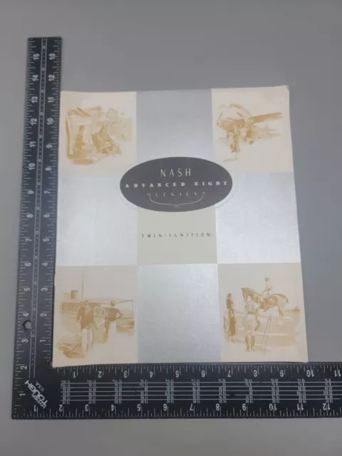 1933 Nash "Advanced Eight Series" Car Dealer Showroom Sales Brochure