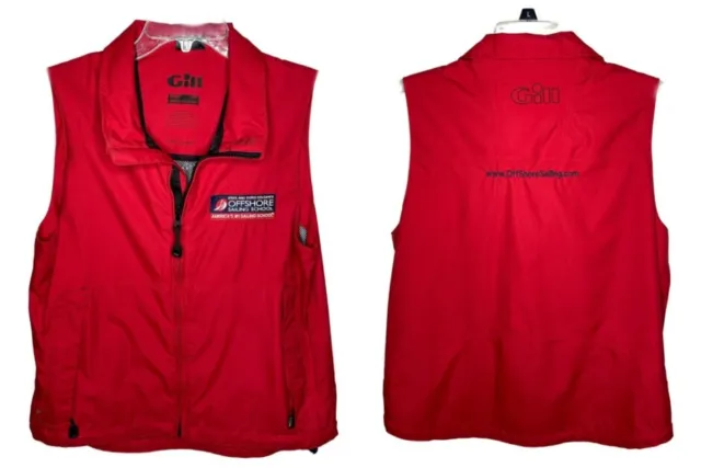 Gill In Shore Sport vest XS Colgate Off Shore Sailing School red boating sailing