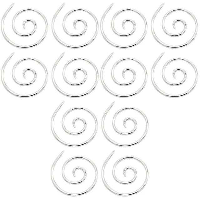 12 Pcs Bent Darning Needle Spiral Knitting Needle Braid Tool Weave