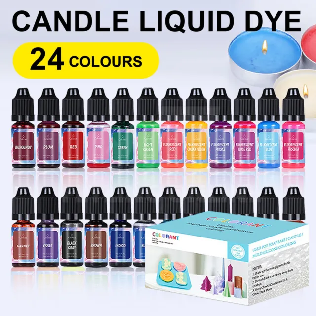 Candle Dye Liquid Soap Coloring Dye 10ml Candle Color Dyes for Soy