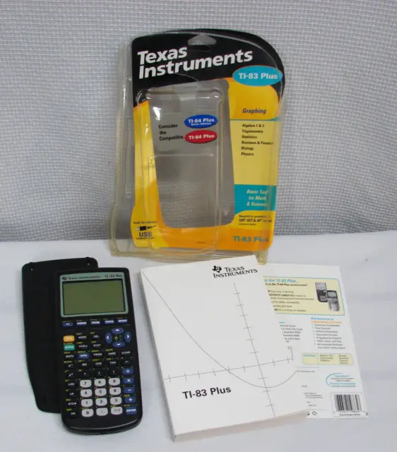 TI-83 Plus + Texas Instruments Graphing Calculator Manual Parts Or Repair Only