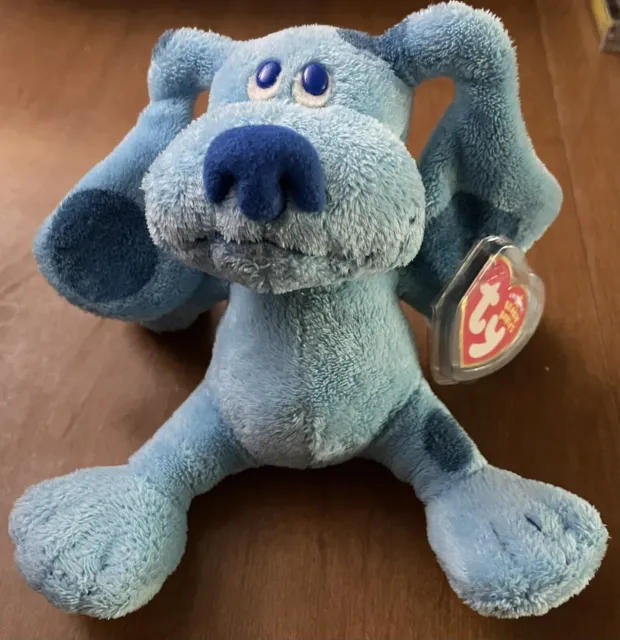 Blues Clues Ty Beanie Babies Plush Dog 6" Stuffed Animal 2006 Blue NWT Steve