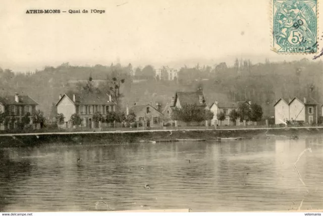 13164 cpa 91 Athis Mons - Quai de l'Orge