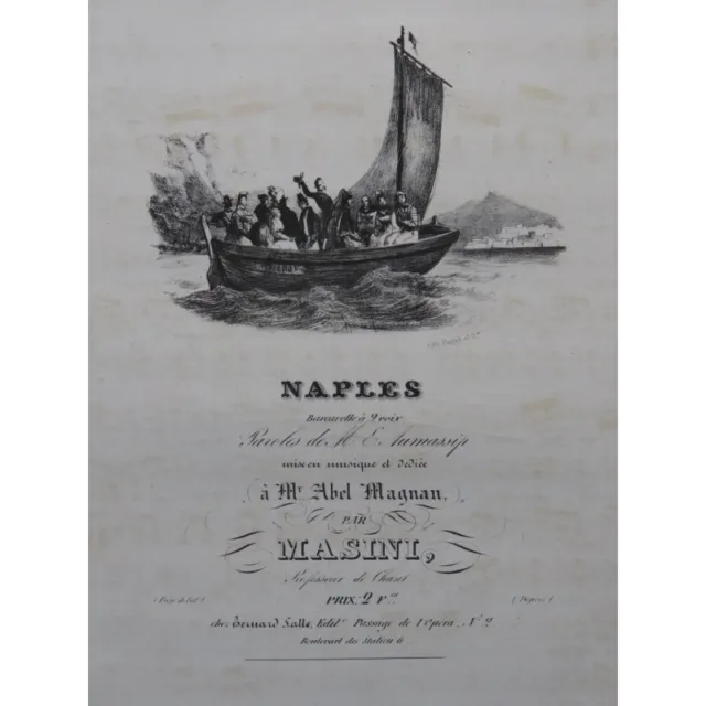 MASINI F. Naples Chant Piano ca1830