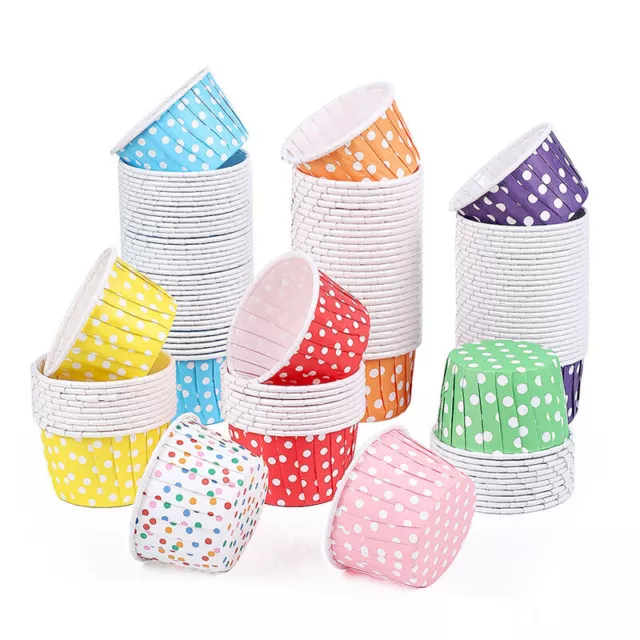 50PCS Paper Cupcake Cases Wedding Party Cake Wrapper Muffin Liners Baking Cups