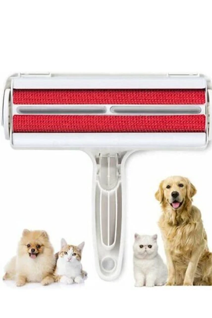 Dog Cat Pet Reusable Hair Lint Remover Fur Roller Sofa Clothes Cleaning-Brush