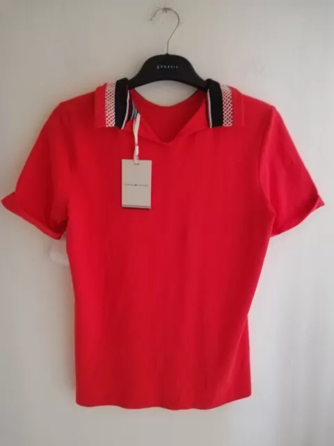 TOMMY HILFIGER Men's Red Polo Shirt Short Sleeve RRP £45 BNWT