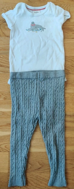 Leggings body baby Boden John Lewis 6-12 mesi set abito bambina sigillo