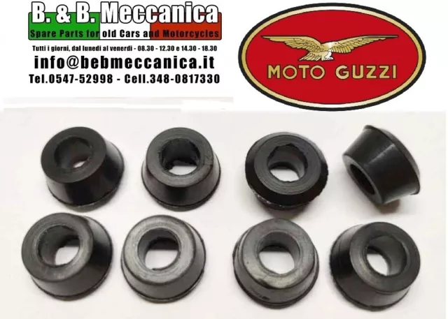 Kit 8Pz.gommini Conici Ammortizzatori Posteriori Moto Guzzi Nuovo Falcone 500 (R