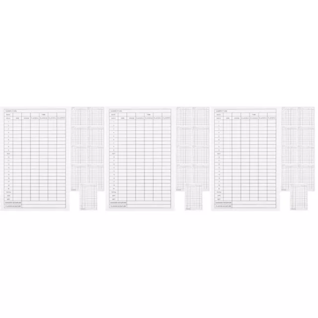 30 PCS Competition Scorecards Sports Score Cartes pour GolfS Supply Sports