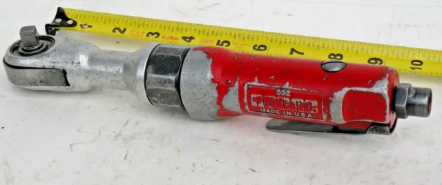 Rodac Model 502 Air Ratchet 3/8"dr Wrench Reversible Red USA Excellent FullyTest
