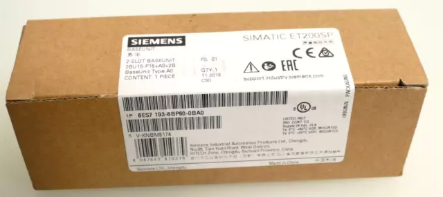 New Siemens SIMATIC ET 200SP 6ES7193-6BP60-0BA0 6ES7 193-6BP60-0BA0