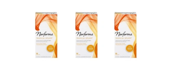 BL Norforms Supositorios Tropical Splash 12 unidades X 3 cuentas