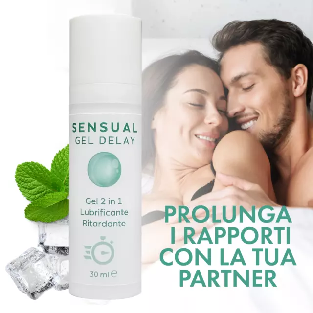 Gel Ritardante Ritardante Intimo Uomo Eiaculazione Precoce 2in1 Lubrificante 3