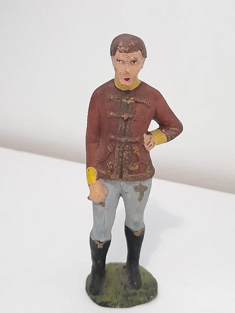 Ancienne Figurine Hausser Elastolin German plastic Cowboy Far West