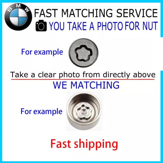 For BMW LOCKING WHEEL BOLT / WHEEL NUT MASTER KEY REMOVER -Fast Matching Service