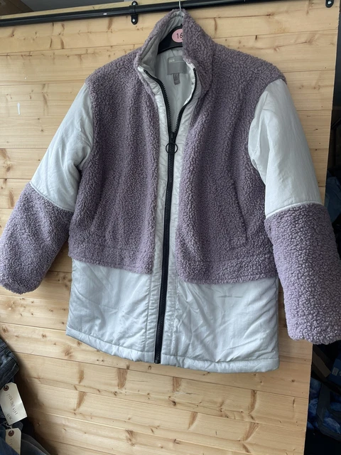 ASOS Women’s Lilac & Light Grey Coat UK Size 8  Nylon & Polyester VGC