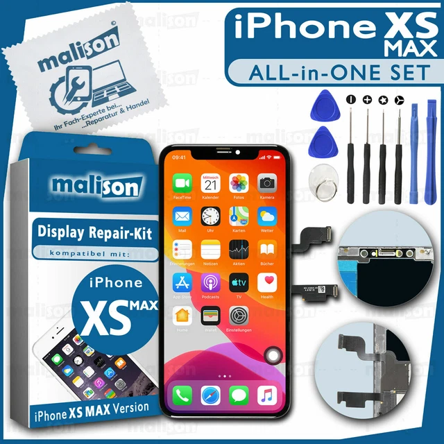Display für iPhone XS MAX RETINA OLED Bildschirm LCD Touch Screen Schwarz Black