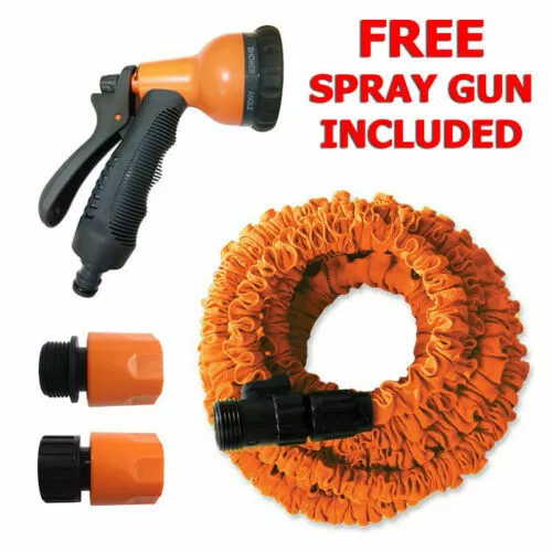 75ft Garden Hose Expandable Stretch & Free 8 Position Spray Gun GRADED