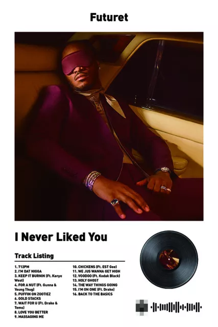 Future I Never Liked You Album Cover Top Hippop Rap Poster Art Decor HD Print