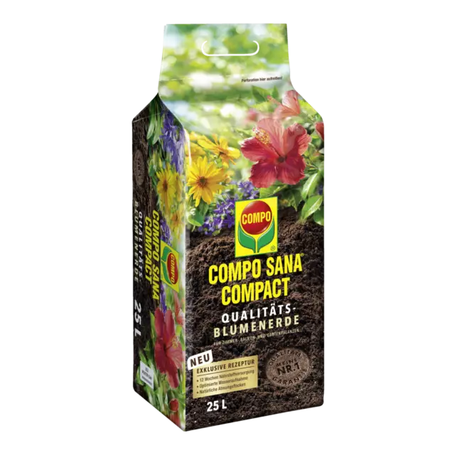 COMPO SANA® COMPACT Qualitäts-Blumenerde 25 L