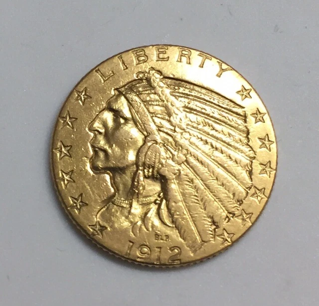 1912 $5 indian gold half eagle🇺🇸AU Reasonably Priced To Sell