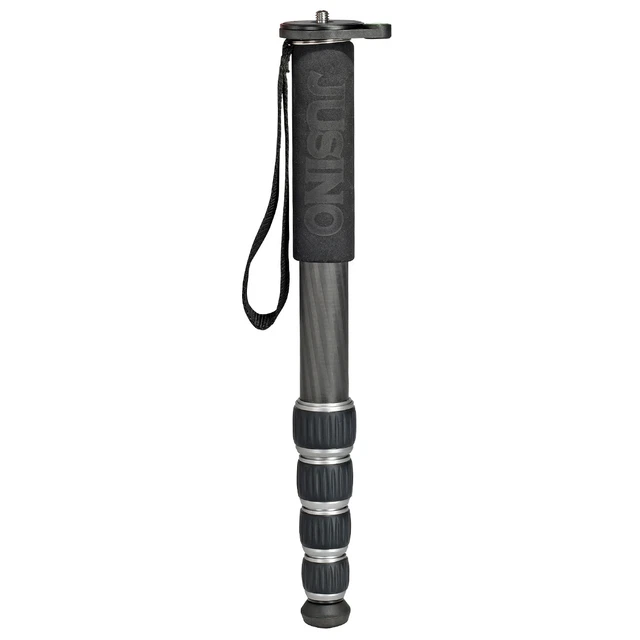 Stabiles leichtes Carbon Monopod, 140cm, 5 Segmente, mit Tasche, JUSINO MP-325C