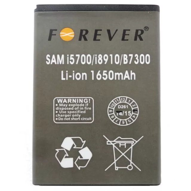 Batterie Compatible Eb504465Vu Pour Samsung I8910, I5700, I7500 Et S8500