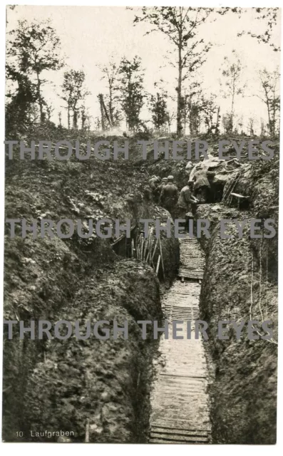 ORIGINAL GERMAN WW1 photo postcard German soldiers in trench $25.77 ...