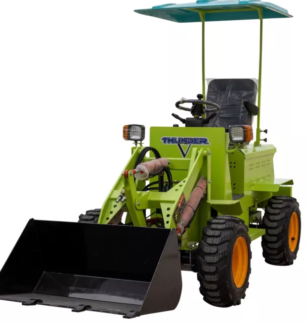 TYPHON Thunder V 1940lbs Electric Wheel Loader w 0.25cbm Bucket for Construction