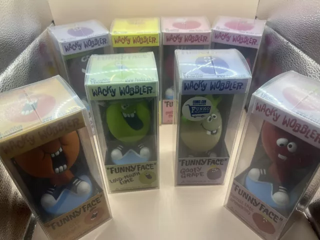 FUNKO PILLSBURY FUNNY FACE  Wobblers Set OF EIGHT W/GREEN GRAPE EXCLUSIVE RARE!