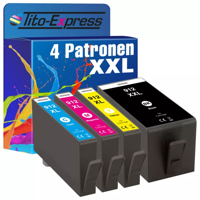 Patronen für HP 912 XL Office Jet Pro 8012 8012e 8014 8022 8022e 8024 8024e 8025