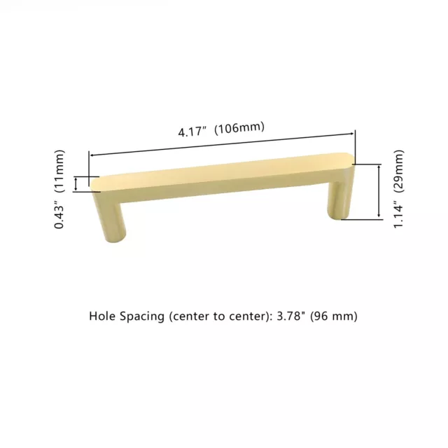 Schubladengriff aus Messing Moderner Schrankgriff Goldschrankknopf Kommodengriff