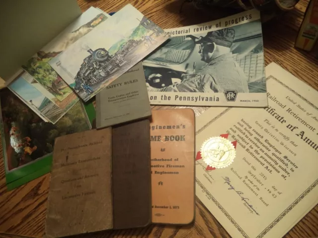 Vintage Pennsylvania Railroad Book of Rules  & 2 Time Books--RR LOT