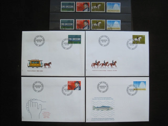 Schweiz MiNr. 1232-1235  postfrisch** + gestempelt + FDC (GB 1631 )