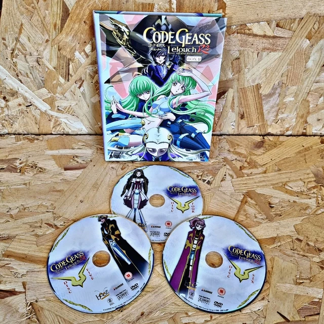 CODE GEASS LELOUCH of the Rebellion 3 Disc DVD Box 2 - Region 2 £9.99 ...