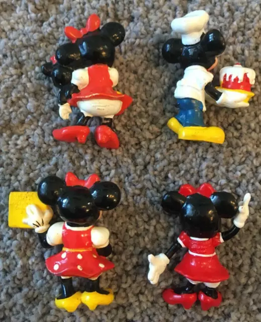 Vintage Applause Disney's Minnie Mouse teacher w doll Mickey cake baker figures 5