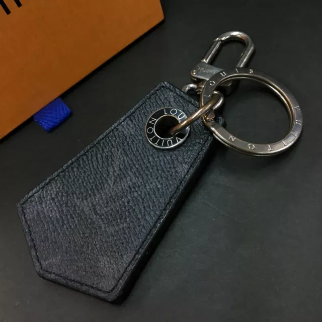 Louis Vuitton Monogram Eclipse Anchappe Key Holder Ring Bag Charm/4X1458
