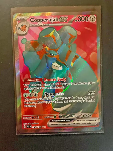 Pokemon Copperajah ex 245/193 Paldea Evolved Full Art NM