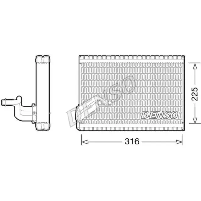 DENSO Vaporizzatore Aria Condizionata per Citroën Berlingo Peugeot Partner Box