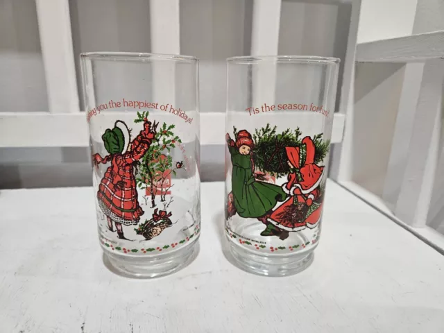 Vintage Coca Cola Holly Hobbie Collectors Drinking Glasses