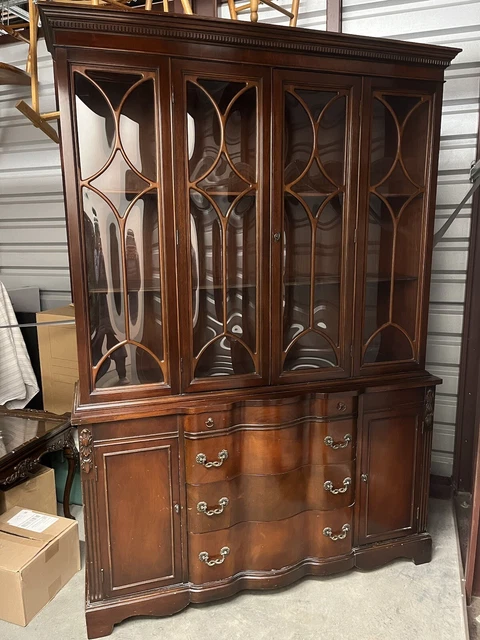 1950s China Cabinet Hutch