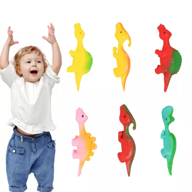 3x Katapult Dinosaurier Form Fingerspielzeug Stressabbau Spielzeug für Kinder D